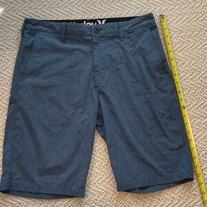 Hurley Men's Blue Flat Front Shorts
